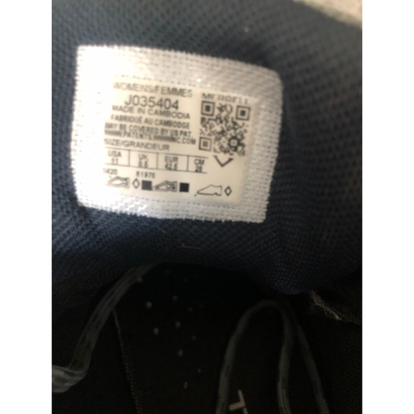 Merrell Womens Zion FST Mid Hiking Trail Boots Waterproof Gray Blue Shoes Sz 11 - Picture 8 of 8